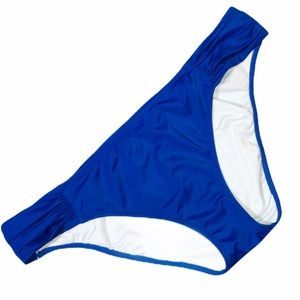Victoria Secret Blue Ruched bikini bottom …